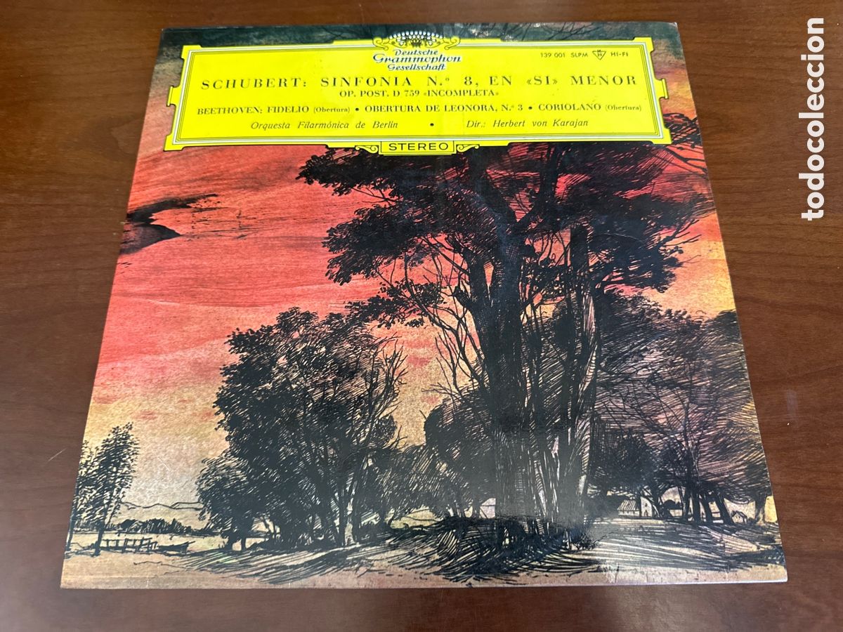 Discos de vinilo: Schubert / Beethoven: Berliner Philharmoniker &middot; Herbert von Karajan - Symphonie Nr. 8 &raquo;Unvollende