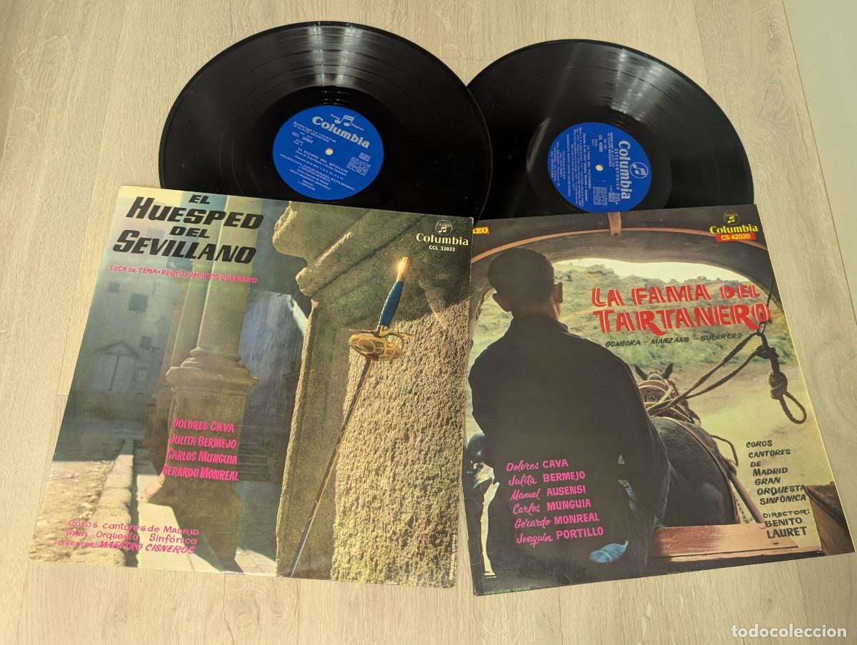 Discos de vinilo: LOTE DE 2 LP&acute;S DE LA SERIE - ZARZUELA O ROMANCE ANDALUZ ..LA FAMA DEL TARTANERO Y EL HUESPED ANDALUZ