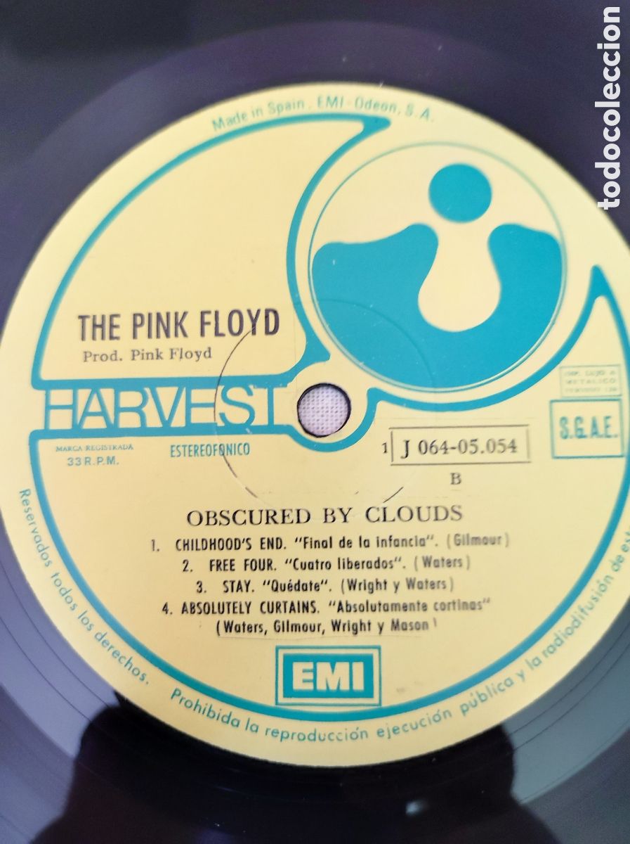 Discos de vinilo: PINK FLOYD - OBSCURED BY CLOUDS - Foto 4