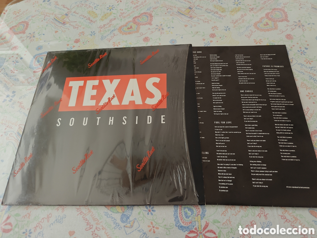 Discos de vinilo: TEXAS &ndash; SOUTHSIDE &ndash; LP VINILO &ndash; 1989 &ndash; ROCK / POP ROCK