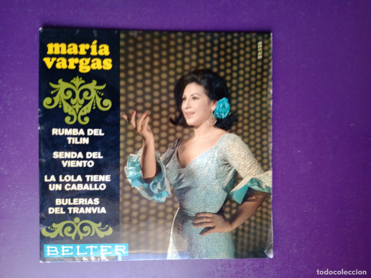 Discos de vinilo: MARIA VARGAS - RUMBAS GITANAS - EP BELTER 1967 - GUITARRA CEPERO, MANOLO SANLUCAR - FLAMENCO