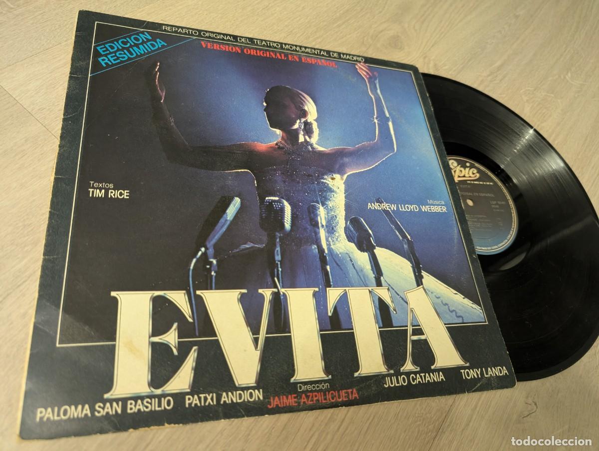 Discos de vinilo: PALOMA SAN BASILIO ES EVITA ..LP LA BANDA SONORA DEL MUSICAL ..LP 1980 EDICION RESUMIDA EN UN LP .