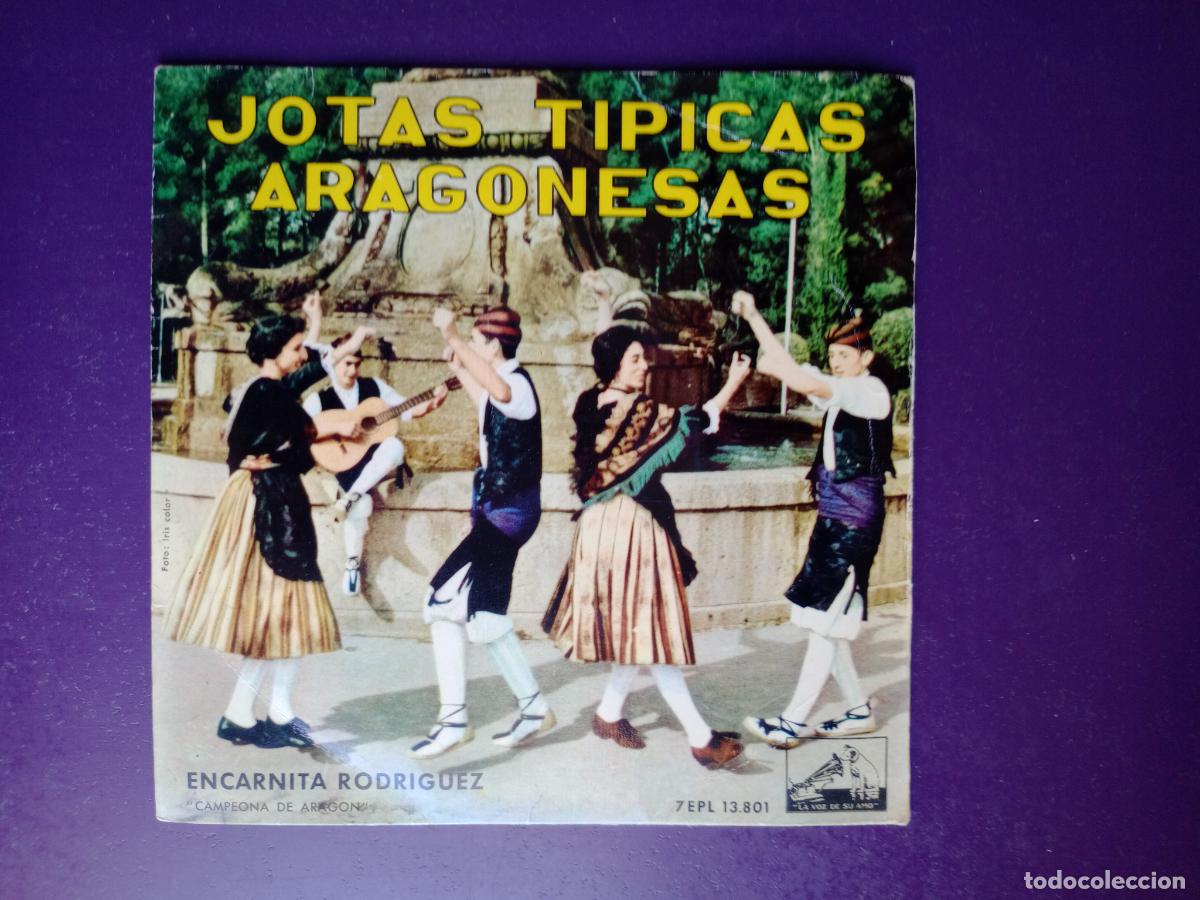 Discos de vinilo: JOTAS TIPICAS ARAGONESAS - EP EMI 1962 - FOLK ARAGON - ENCARNITA RODRIGUEZ -