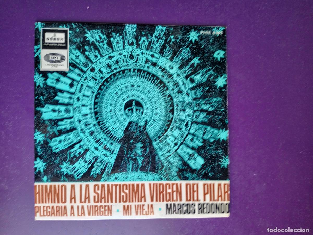 Discos de vinilo: Marcos Redondo &ndash; Himno A La Santisima Virgen Del Pilar - EP EMI 1966 - FOLK ARAGON - RELIGION
