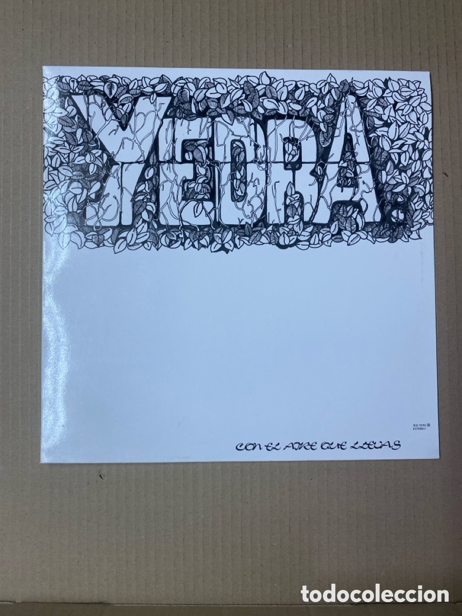 Discos de vinilo: LP YEDRA. CON EL AIRE QUE LLEVAS. Incluye insert.