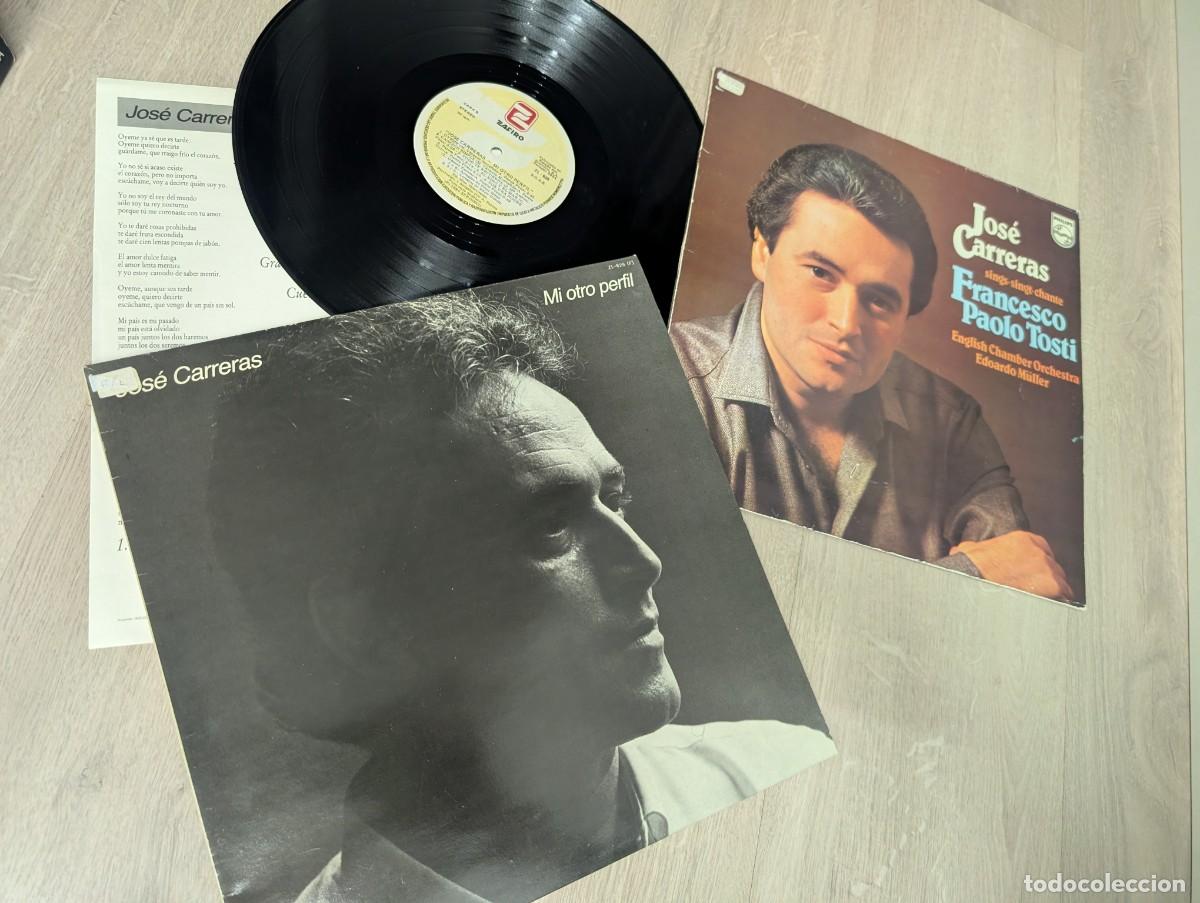Discos de vinilo: JOSE CARRERAS - LOTE DE 2 LP&acute;S - MI OTRO PERFIL + SINGS.SINGS,CHANTE DE PAOLO TOSTI ..LP