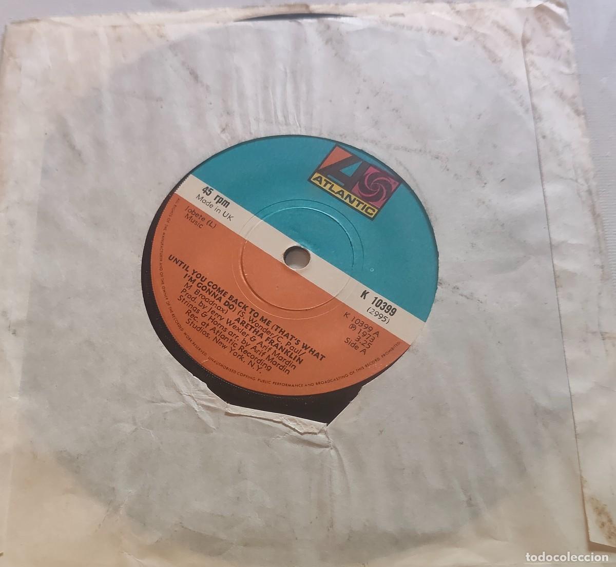 Discos de vinilo: ARETHA FRANKLIN-UNTILL YOU COME TO ME/IF DON'T THINK_PEDIDO MINIMO 11 EUROS