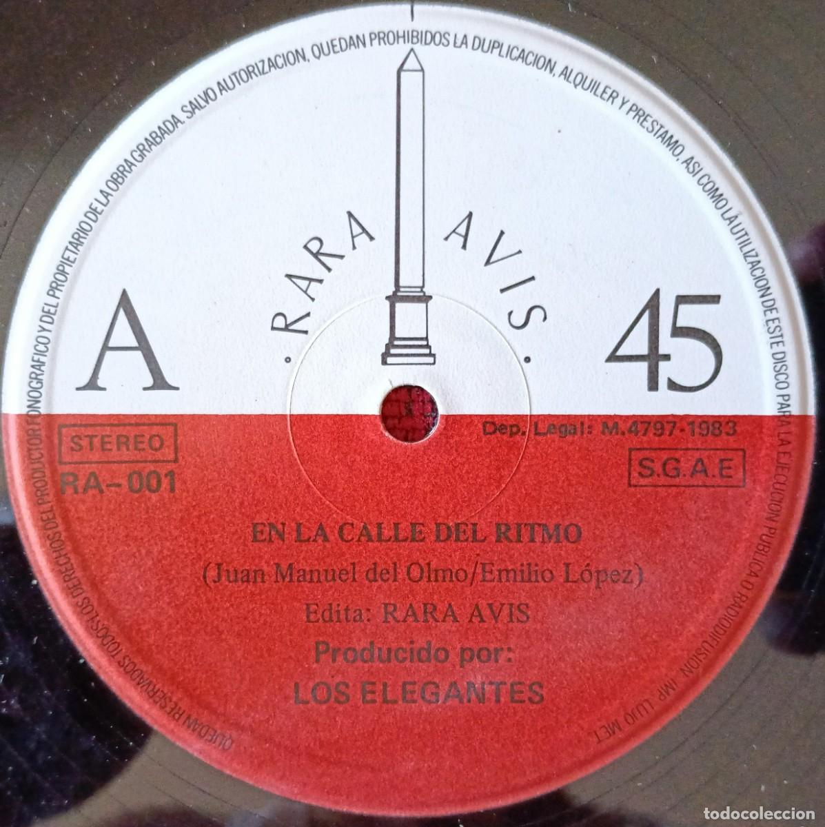 Discos de vinilo: LOS ELEGANTES ** Calle Del Ritmo ** MAXI SINGLE VINILO 1983 (SIN PORTADA)