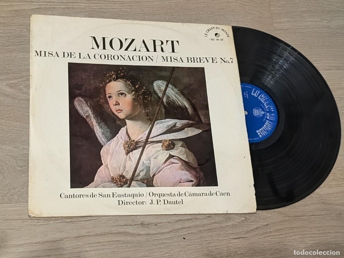 Discos de vinilo: MOZART - MISA DE LA CORONACION / MISA BREVE N&ordm; 7 CON ORQUESTA ..LP DE 1965 - HISPAVOX .