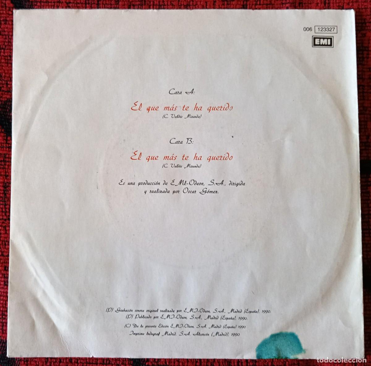 Discos de vinilo: DYANGO ** El Que Mas Te Ha Querido ** SINGLE VINILO 1990 FIRMADO**** - Foto 2