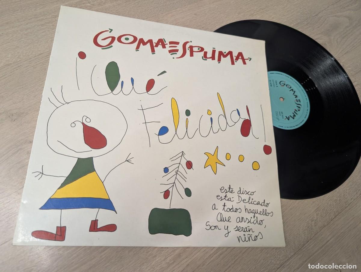 Discos de vinilo: GOMA ESPUMA - FELICIDAD .. MAXISINGLE DE 1987 + LOS DOS LISTOS 1&ordf; Y 2&ordf; PARTE