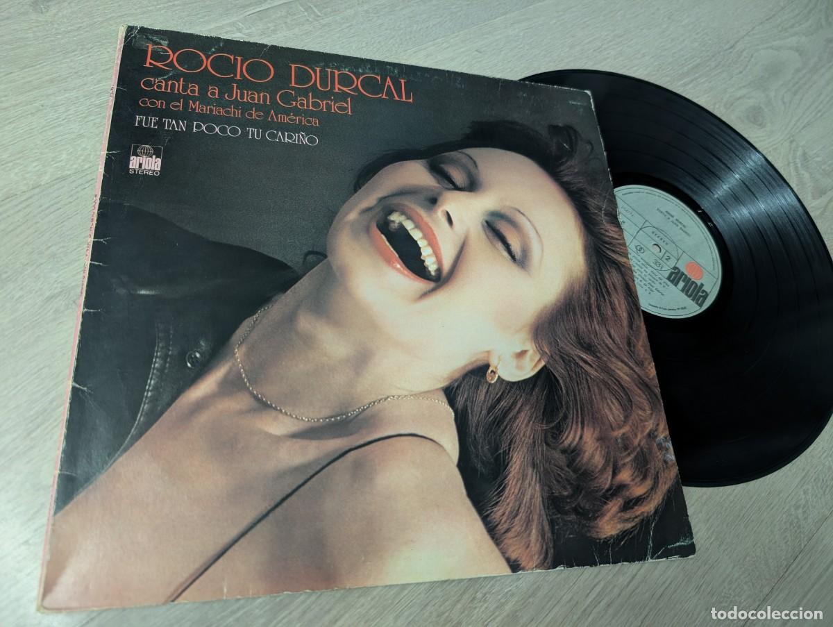 Discos de vinilo: ROCIO DURCAL - CANTA A JUAN GABRIEL CON EL MARIACHI DE AMERICA - FUE TAN POCO TU CARI&Ntilde;O ..LP DE 1978