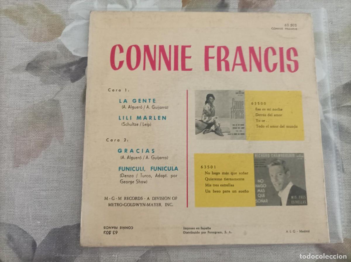 Discos de vinilo: Connie Francis ep original espa&ntilde;ol - Foto 2