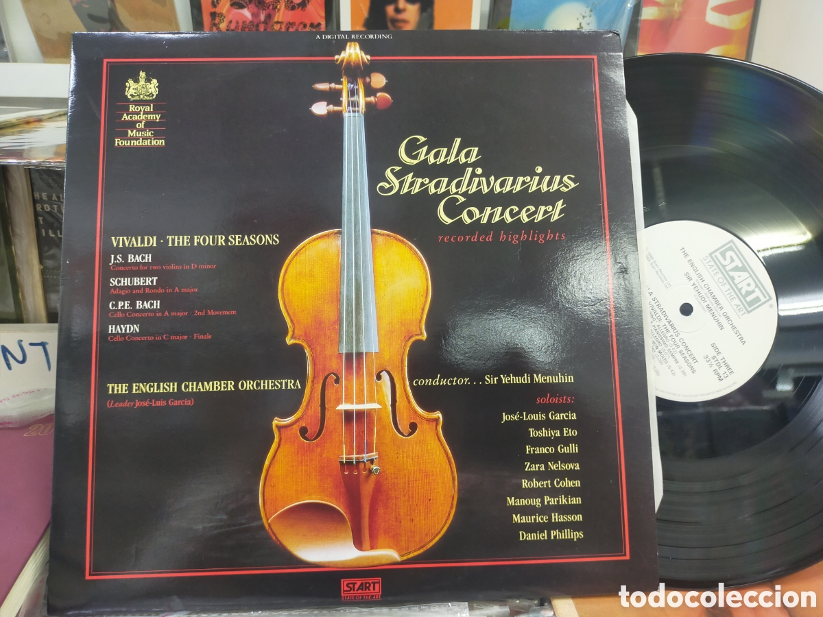 Discos de vinilo: Gala Stradivarius concert doble lp the England chamber orchestra u.k. 1988 carpeta doble