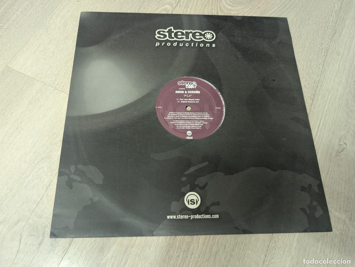 Discos de vinilo: AMON & CERVI&Ntilde;O - FLY .. ORIGINAL BALEARIC MIX + 2 VERSIONES MAS .. MAXISINGLE DE 2003 - STEREO PROD