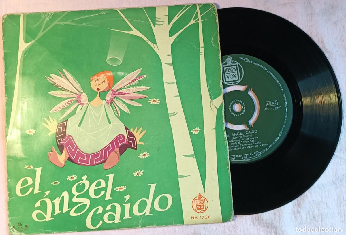 Discos de vinilo: 7&rdquo; EL ANGEL CAIDO - Amado Nervo - Javier Loyola - Fernando Ember (VG/VG+)