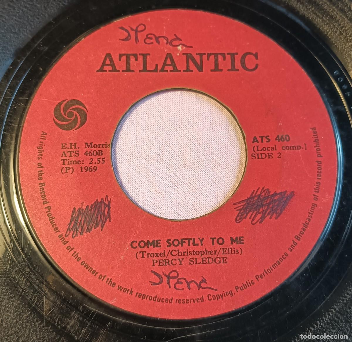 Discos de vinilo: 7&rdquo; PERCY SLEDGE - Come Softly To Me - Atlantic 1969 (-/VG)
