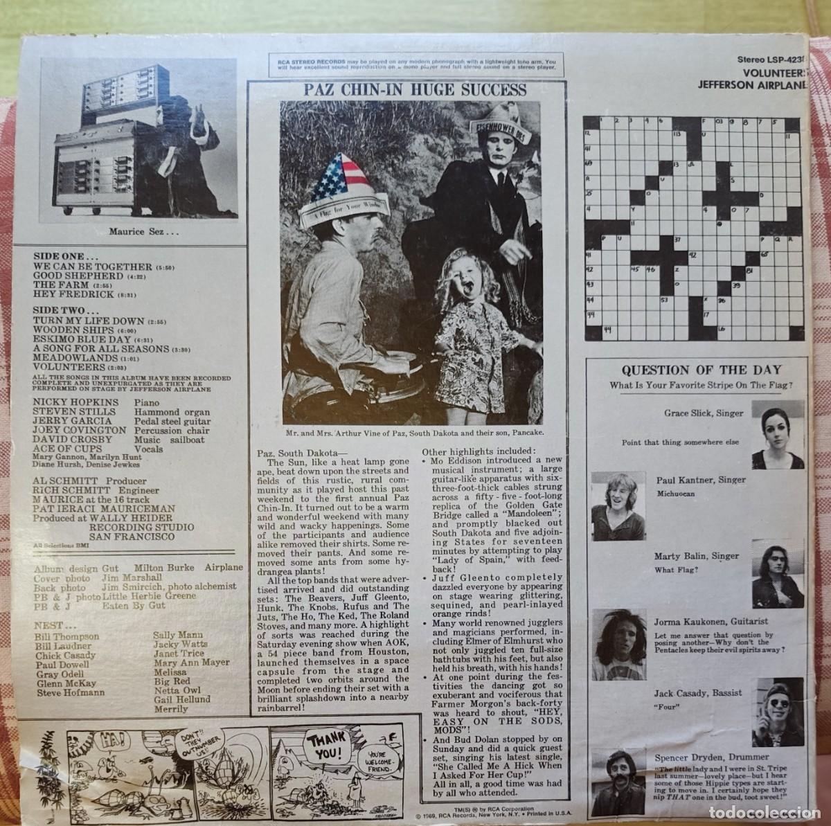 Discos de vinilo: Jefferson Airplane - Volunteers - Foto 2
