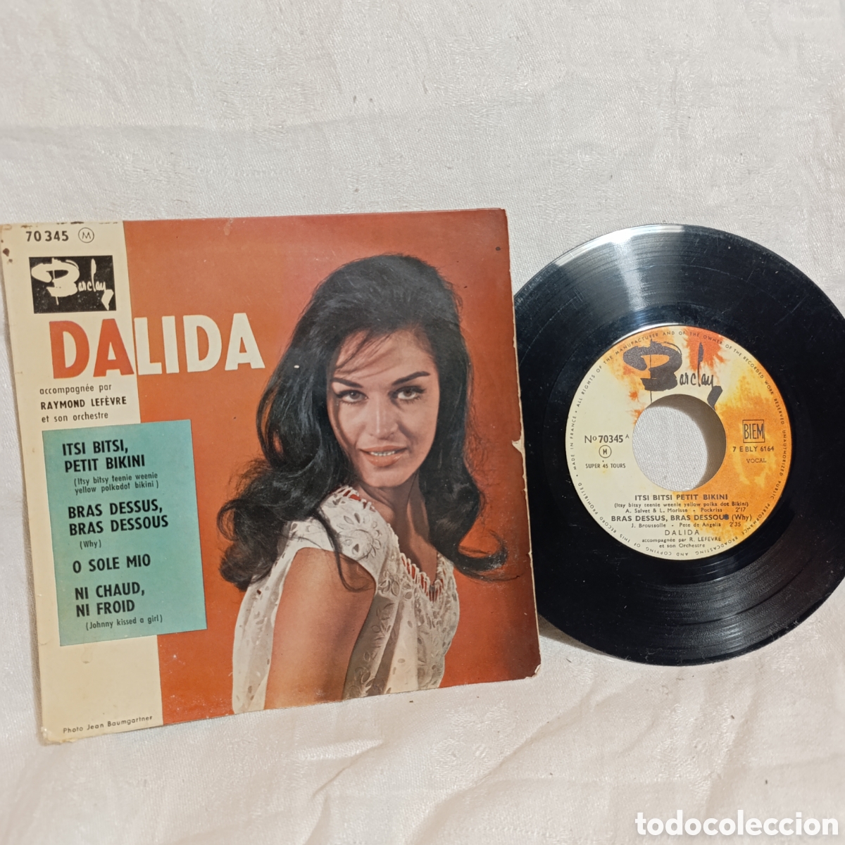 Discos de vinilo: Dalida,Itsi Bitsi, Petit Bikini,1960,vinilo Ep 7 pulgadas