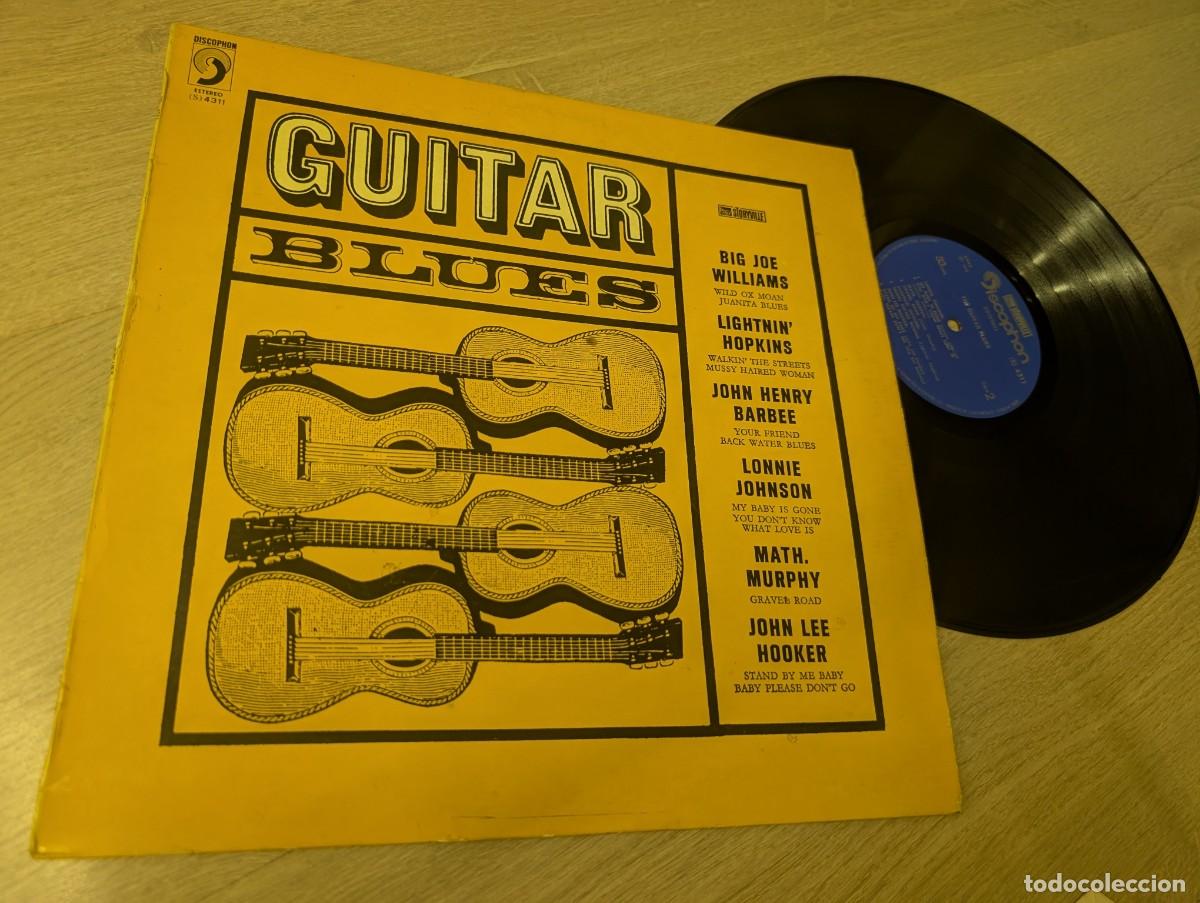 Discos de vinilo: THE GUITAR - BLUES - VARIOS ..JOHN LEE HOOKER, LONNIE JOHNSON, BIG JOE WILLIAMS .. ETC ..LP DE 1973
