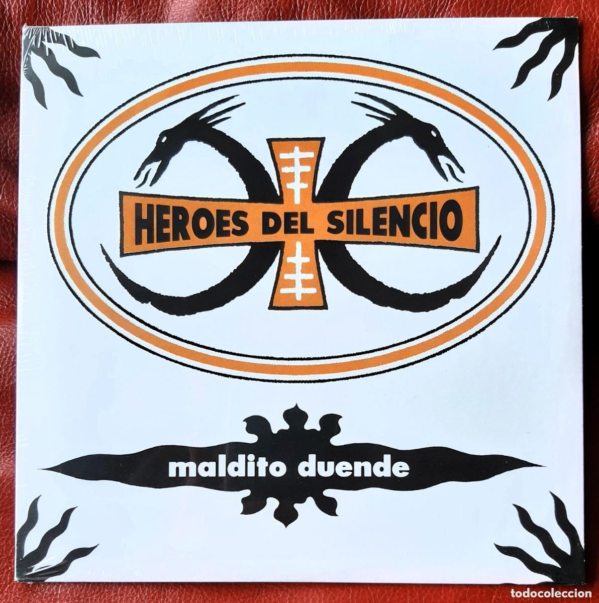 Discos de vinilo: HEROES DEL SILENCIO - MALDITO DUENDE + EL CUADRO DE 1990 - EMI - REEDICION - NUEVO .