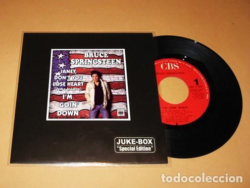 Discos de vinil: BRUCE SPRINGSTEEN - JANIE, DON'T YOU LOSE HEART / I'M GOIN' DOWN - SINGLE - 1985 - SPAIN - JUKE-BOX