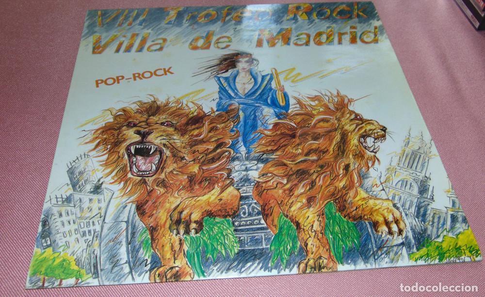 Vinyl records: COMANDO 9MM / RESTOS / LA LLAVE - VIII Trofeo Rock Villa De Madrid (Pop-Rock) LP 1985