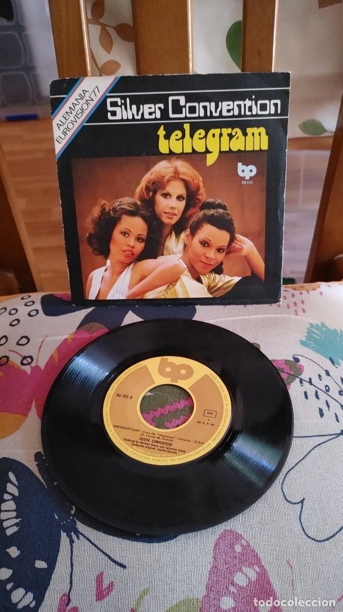 Discos de vinilo: SILVER CONVENTION-SINGLE TELEGRAM-EUROVISION 77