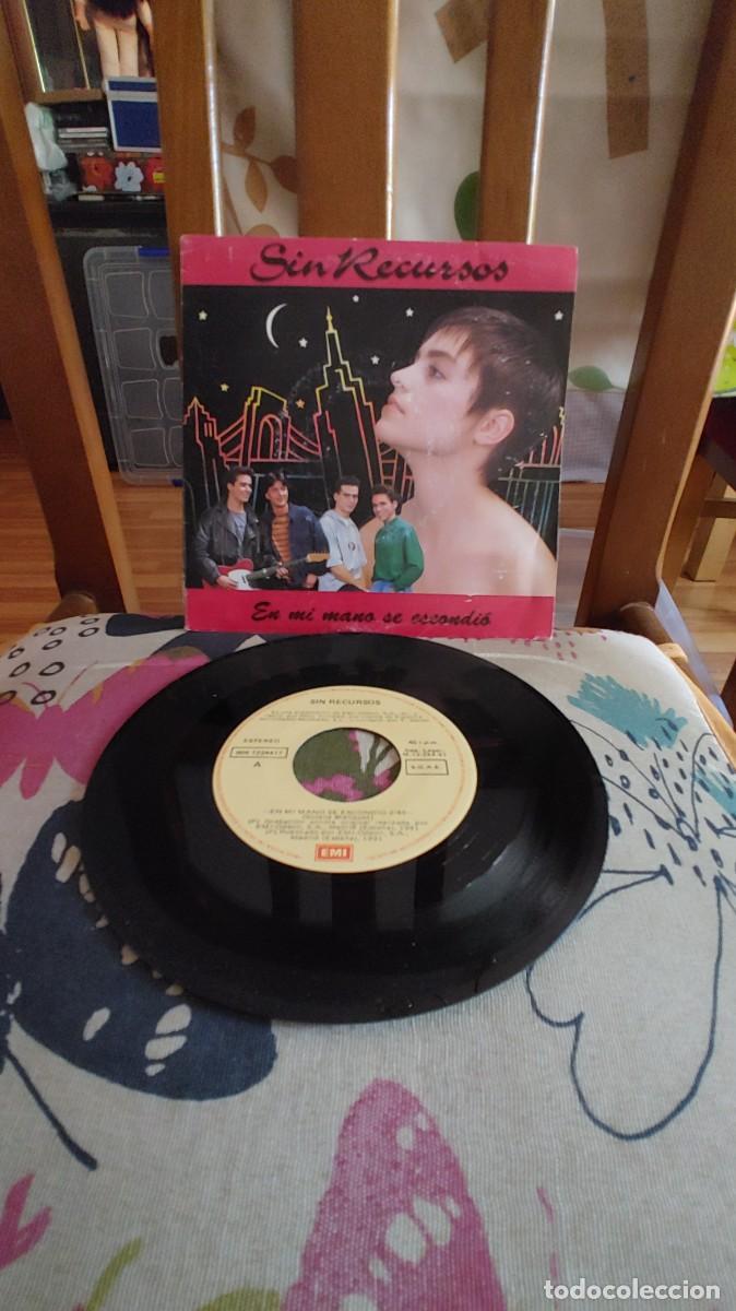 Discos de vinilo: SIN RECURSOS-SINGLE EN MI MANO SE ESCONDIO