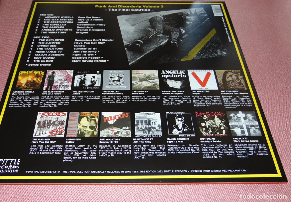 Discos de vinilo: Punk And Disorderly III - The Final Solution LP 2022 - Foto 2