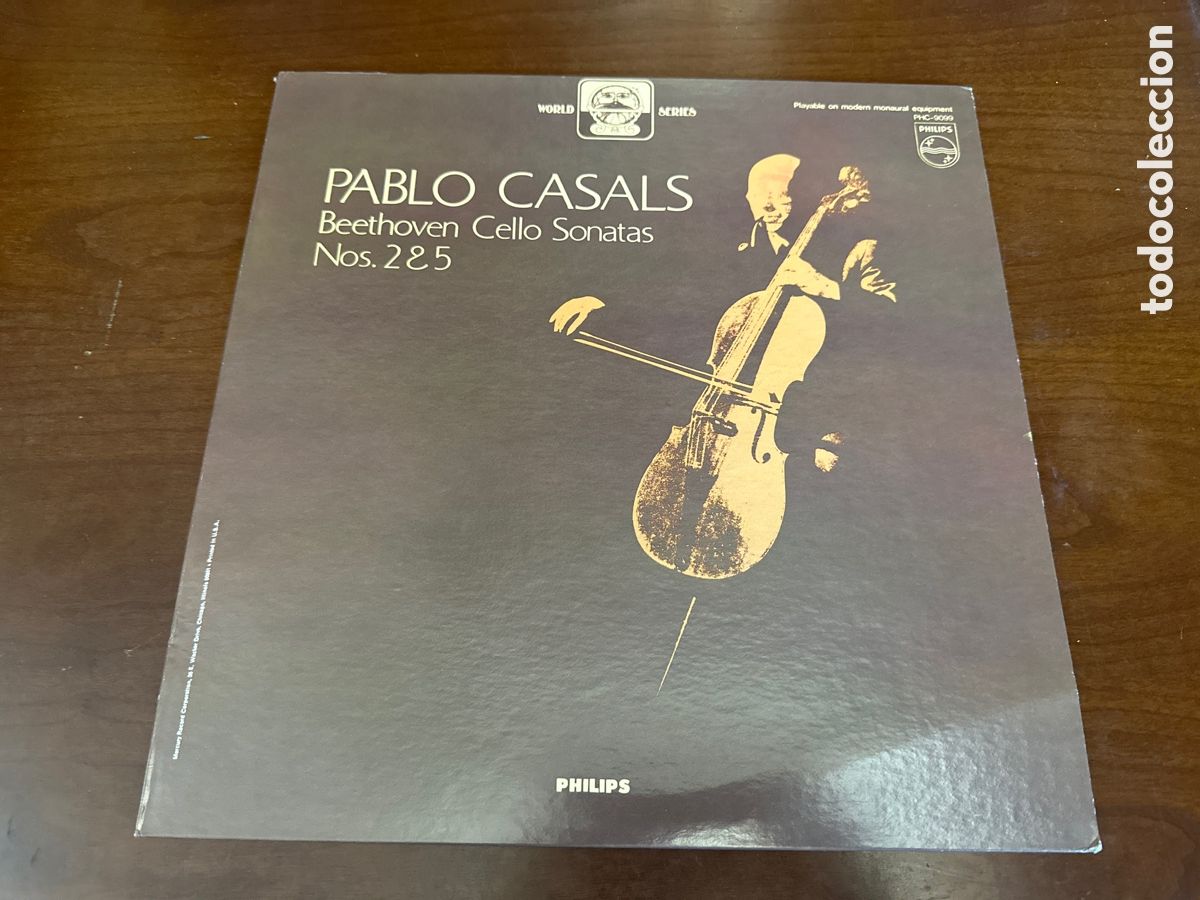 Discos de vinilo: PABLO CASALS. BEETHOVEN CELLO SONATAS 2 & 5