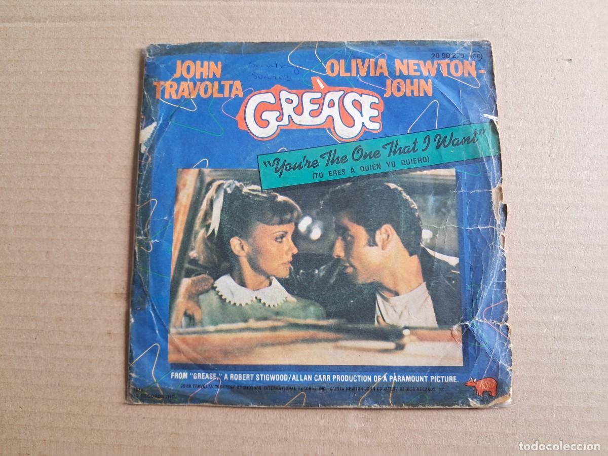 Discos de vinilo: BANDA SONORA - GREASE ( YOU&acute;RE THE ONE THAT I WANT ) SINGLE 1978 EDICION ESPA&Ntilde;OLA