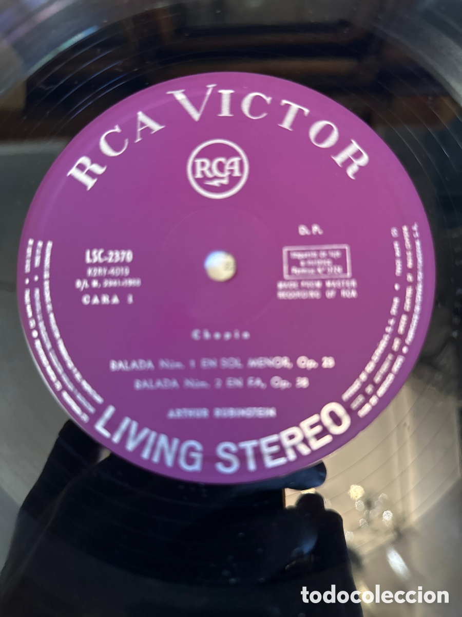 Discos de vinilo: CHOPIN. BALADAS. RUBINSTEIN. RCA. 1968 - Foto 3