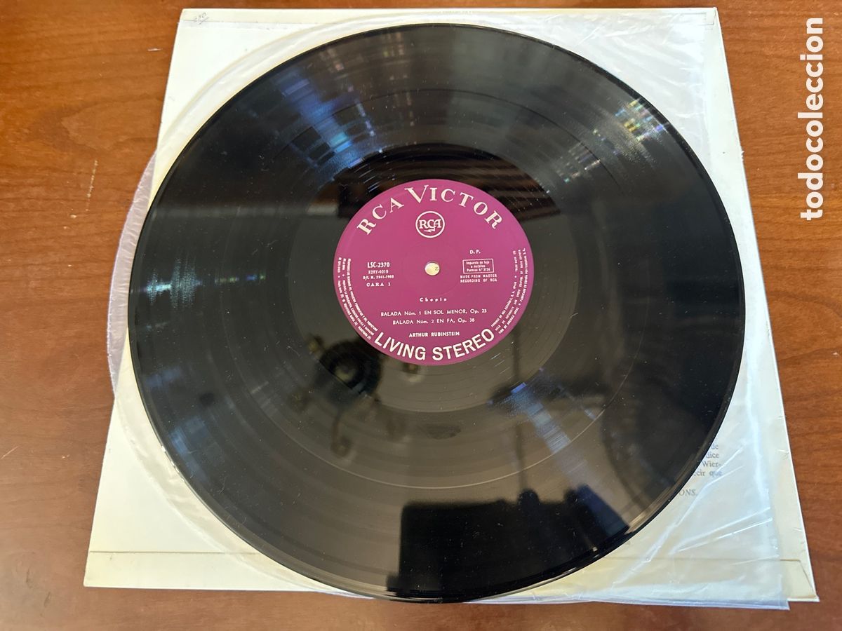 Discos de vinilo: CHOPIN. BALADAS. RUBINSTEIN. RCA. 1968 - Foto 4