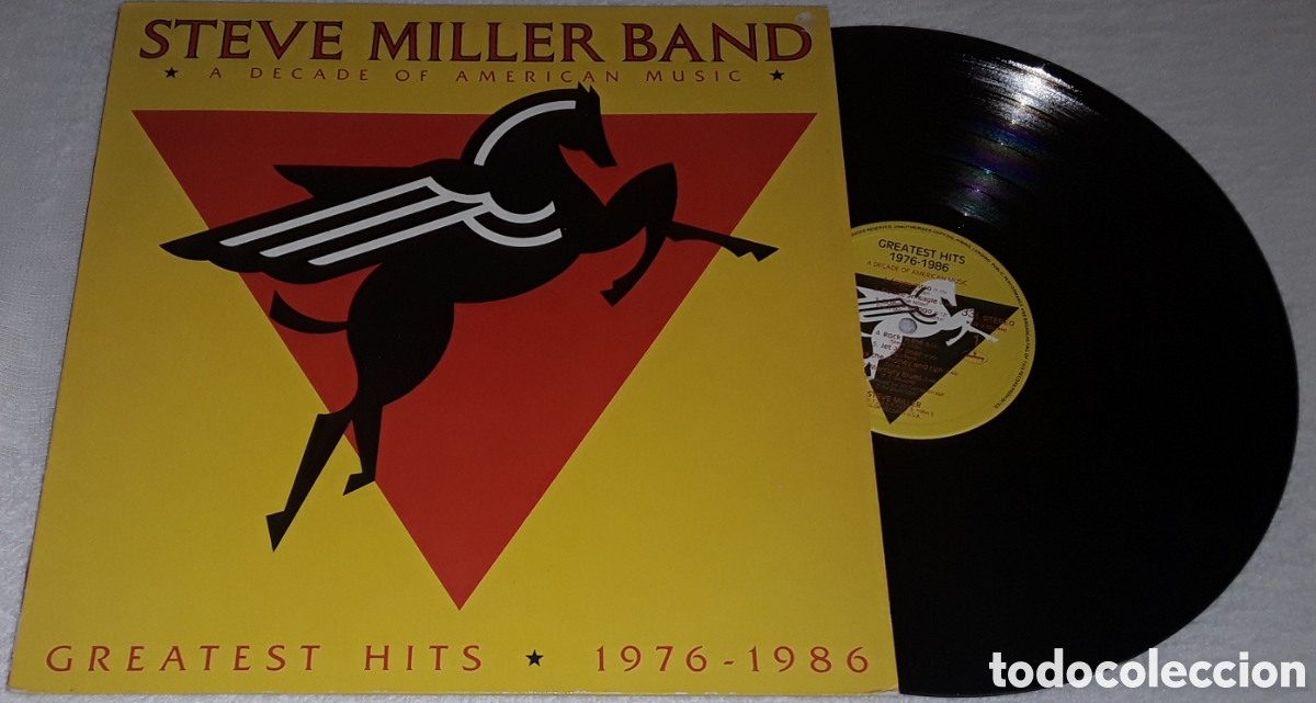 Discos de vinilo: LP- STEVE MILLER BAND - A DECADE OF AMERICAN MUSIC - GREATEST HITS 1976 - 1986 - MADE IN HOLLAND