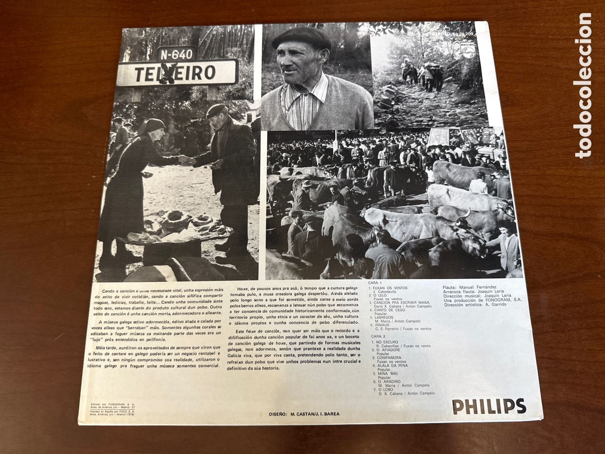 Discos de vinilo: FUXAN OS VENTOS : Idem. (LP. Philips, 1976) - Foto 2
