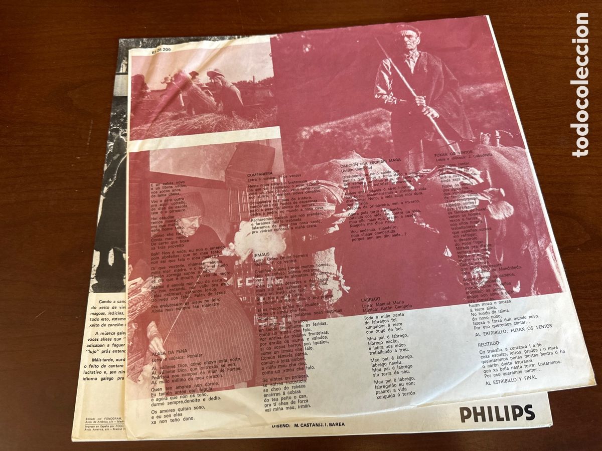 Discos de vinilo: FUXAN OS VENTOS : Idem. (LP. Philips, 1976) - Foto 3