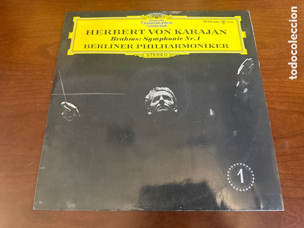 Discos de vinilo: LP. Brahms. Herbert von Karajan, Berliner Philharmoniker. Symphonie Nr. 1