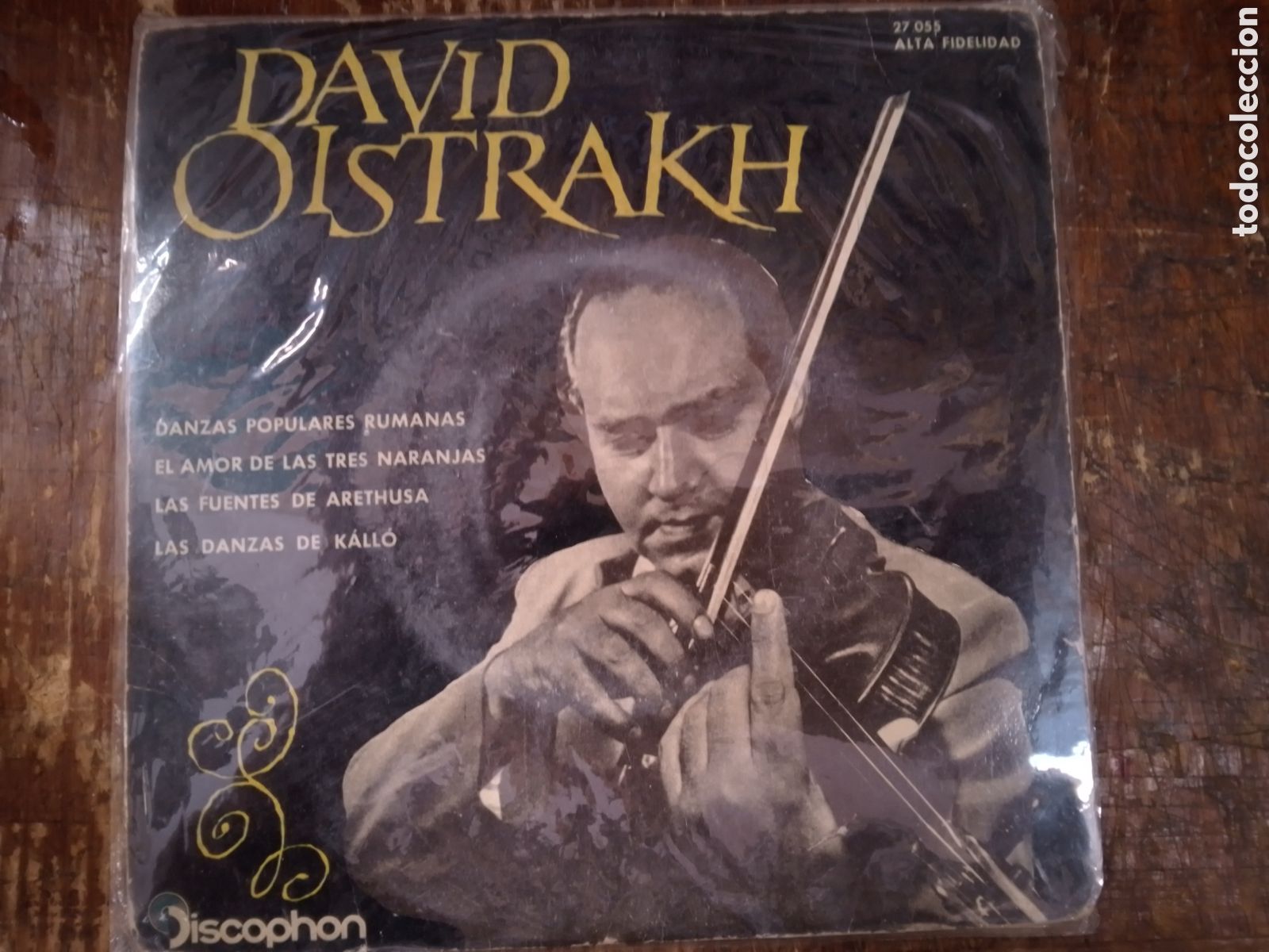 Discos de vinilo: DAVID OISTRAKH. DANZAS POPULARES RUMANAS. DISCOPHON. 1961