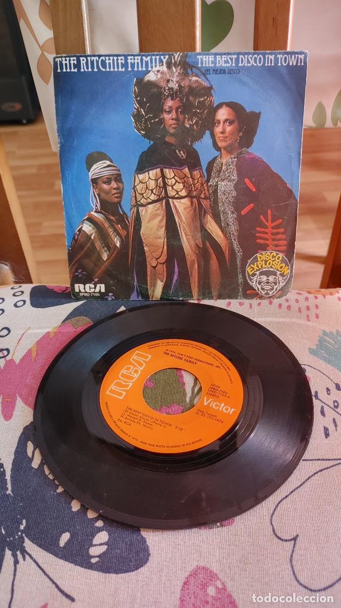 Discos de vinilo: THE RITCHIE FAMILY-SINGLE THE BEST DISCO IN TOWN
