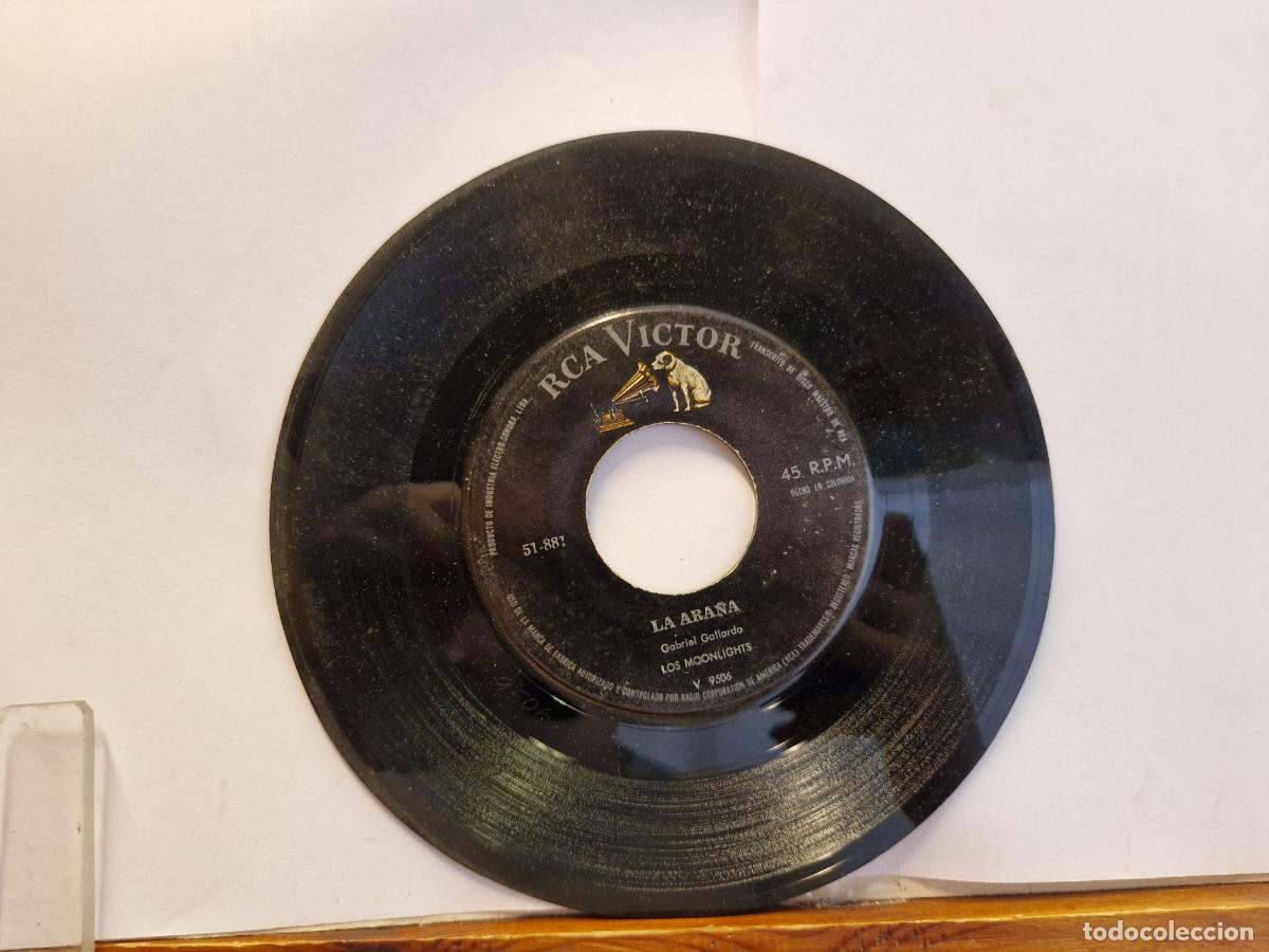 Discos de vinilo: SINGLE. LA ARA&Ntilde;A GABRIEL GALLARDO.LOS MOONLIGHTS.
