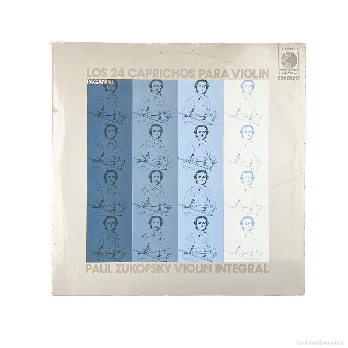 Discos de vinilo: 2xLP. Niccol&ograve; Paganini - Paul Zukofsky. Los 24 Caprichos Para Viol&iacute;n (VG+/VG)