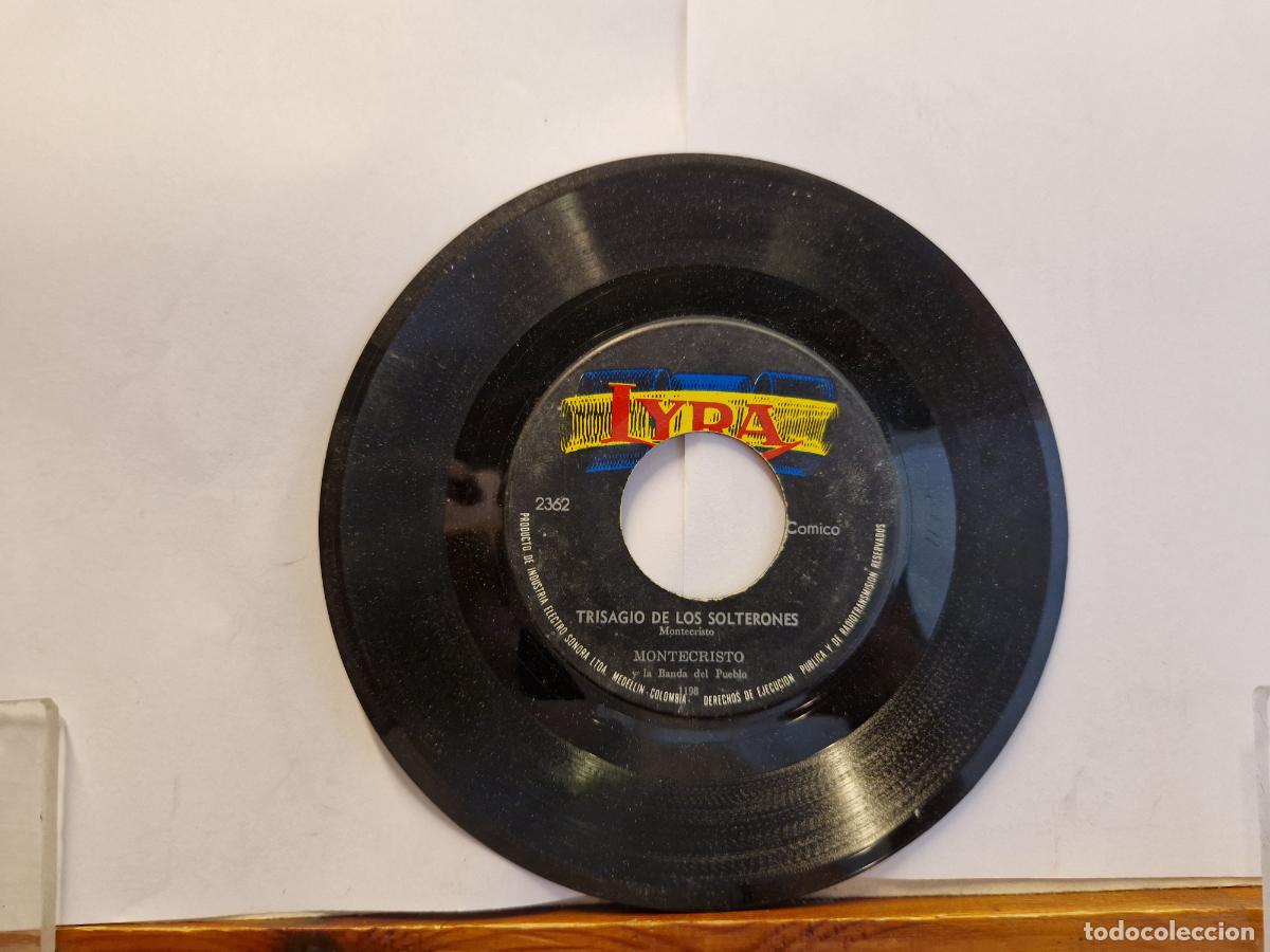 Discos de vinilo: SINGLE. TRISAGIO DE LOS SOLTERONES. MONTECRISTO.
