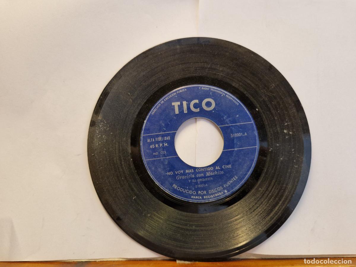 Discos de vinilo: SINGLE. NO VOY MAS CONTIGO AL CINE. GRACIELA CON MACHITO.