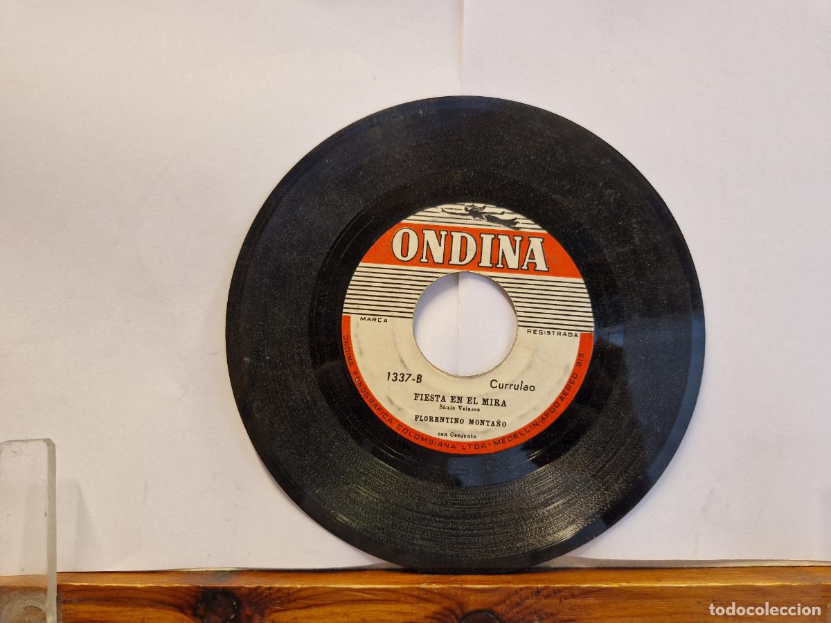 Discos de vinilo: SINGLE. ODINA. FIESTA EN EL ALMA. SAULO VELASCO. FLORENTINO MONTA&Ntilde;A.