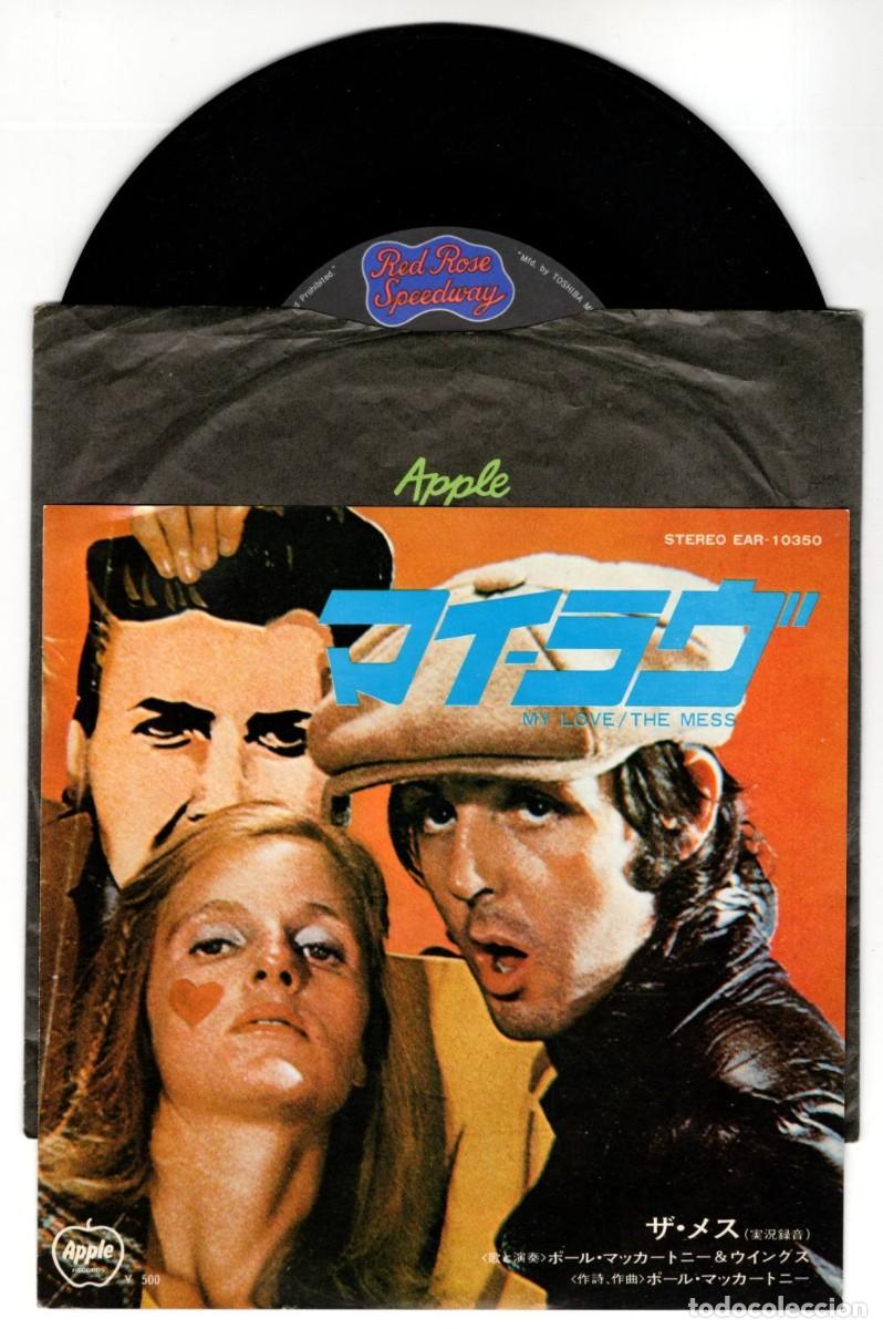 Discos de vinilo: PAUL McCARTNEY & WINGS My Love / The Mess 1973 Original Japan Single Apple EAR-10350 Beatles Japon