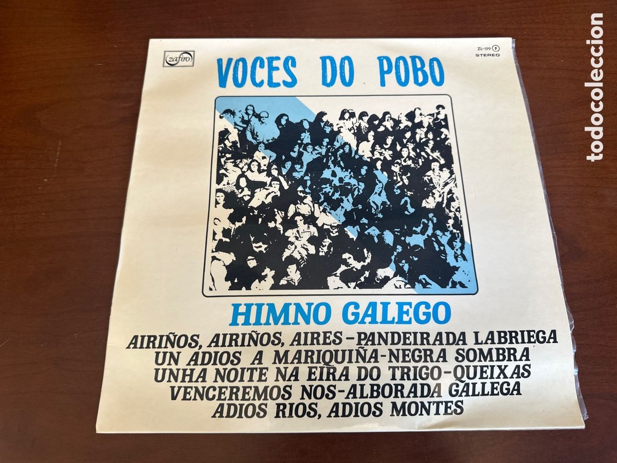 Discos de vinilo: VOCES DO POBO - HIMNO GALEGO LP - ORIGINAL ESPA&Ntilde;OL - ZAFIRO RECORDS 1976 - STEREO