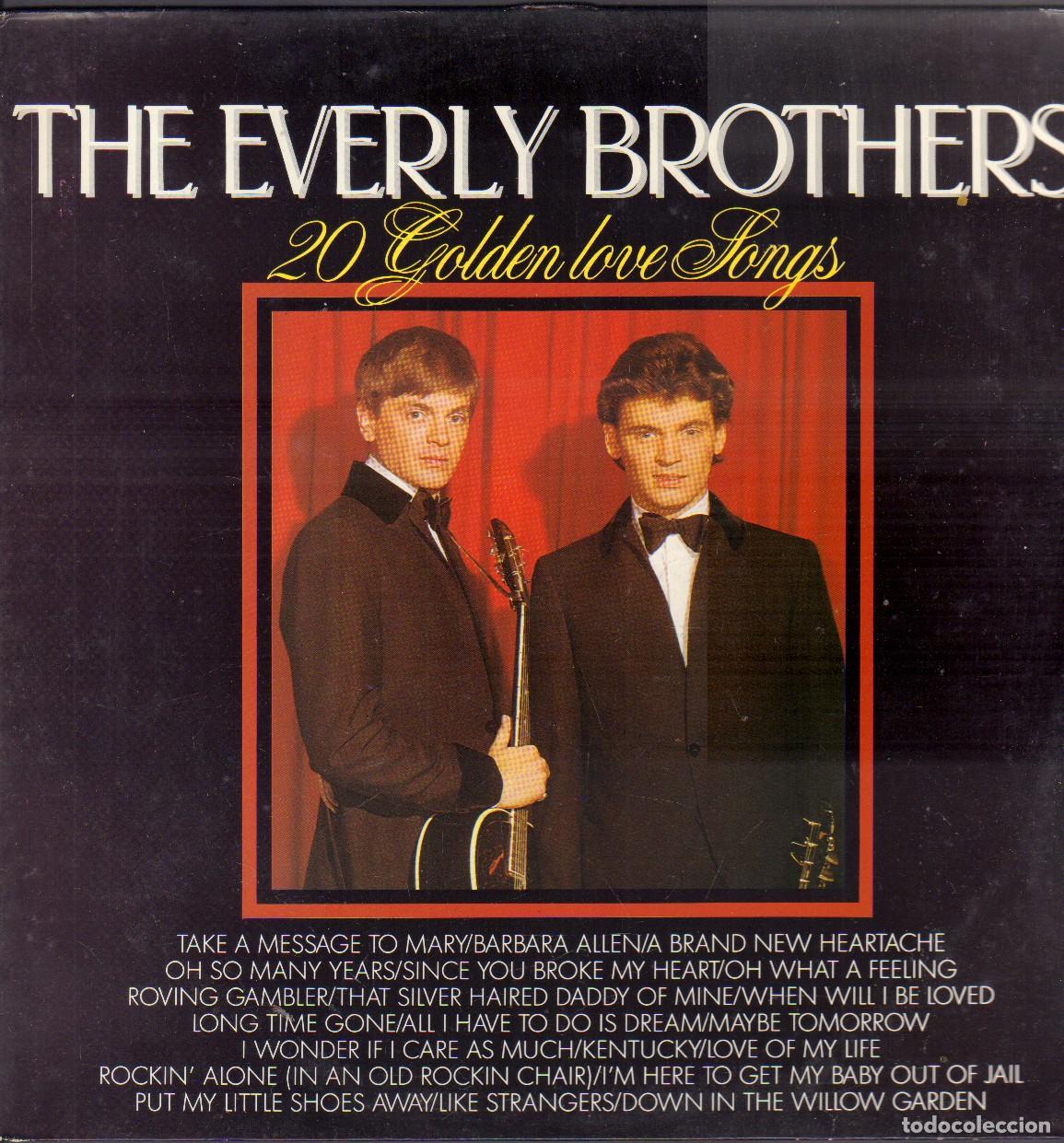 Discos de vinilo: THE EVERLY BROTHERS - 20 GOLDEN LOVE SONGS / MESSAGE TO MARY.../ LP MASTERS RF-26542