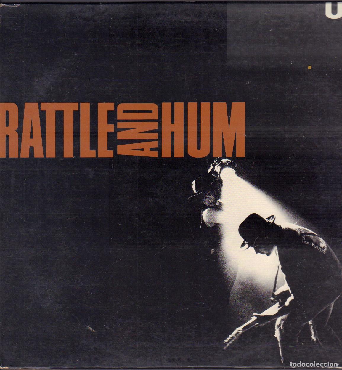 Discos de vinilo: U 2 - RATTLE AND HUM / ANGLE OF HARLEM, HEARTLAND, GOD PART ll.../ DOBLE LP ISLAND 1988 RF-26545