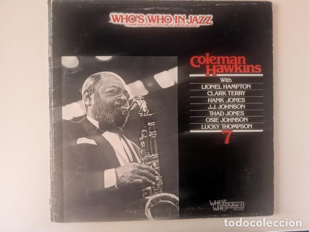Discos de vinilo: L1401 LP VINILO DE JAZZ - WH&acute;S WHO IN JAZZ - COLEMAN HAWKINS - OBRA MAESTRA